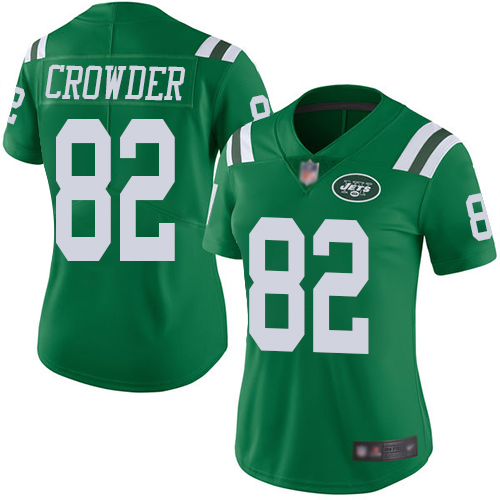 New York Jets Limited Green Women Jamison Crowder Jersey NFL Football #82 Rush Vapor Untouchable